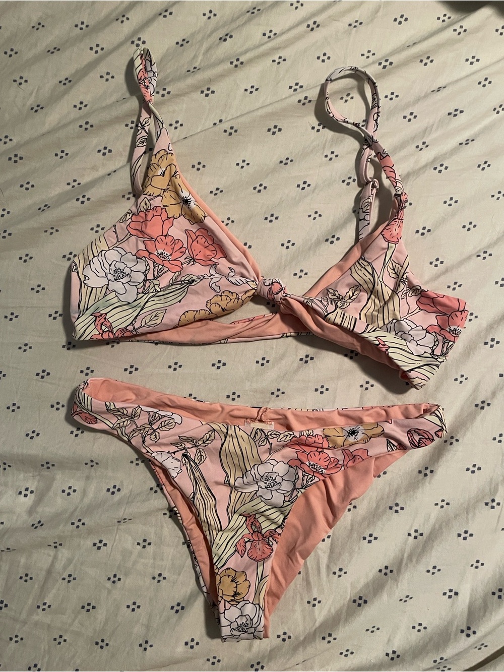 Dippin Daisy’s Pink Floral Bikini Set